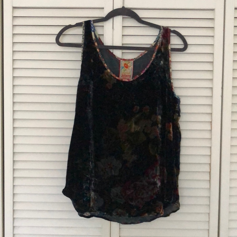 Johnny was floral tank top